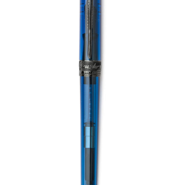Pineider Avatar UR Demo Black Trim Sky Blue Fountain Pen, Medium