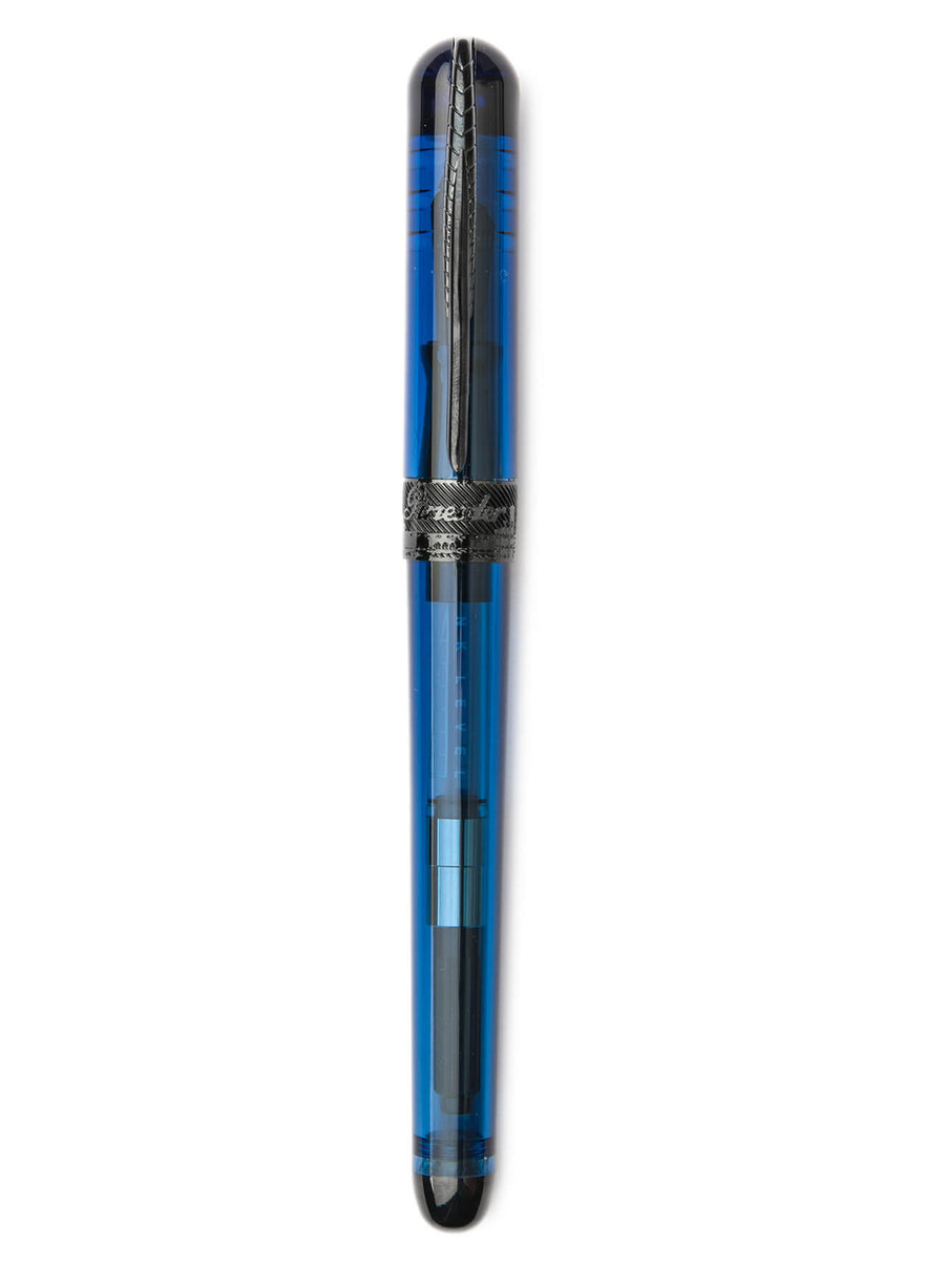 Pineider Avatar UR Demo Black Trim Sky Blue Fountain Pen, Medium