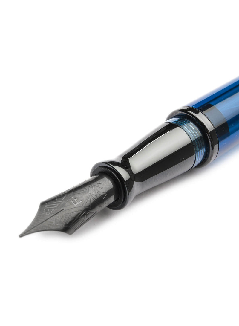 Pineider Avatar UR Demo Black Trim Sky Blue Fountain Pen, Extra Fine