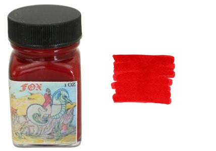 Noodlers Fountain Pen Ink Bottle - Eternal Fox Red