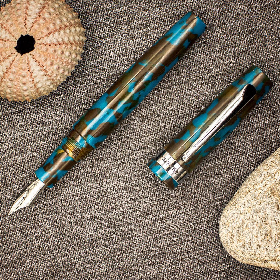 Monteverde Giant Sequoia Fountain Pen, Southwest Blue Brown