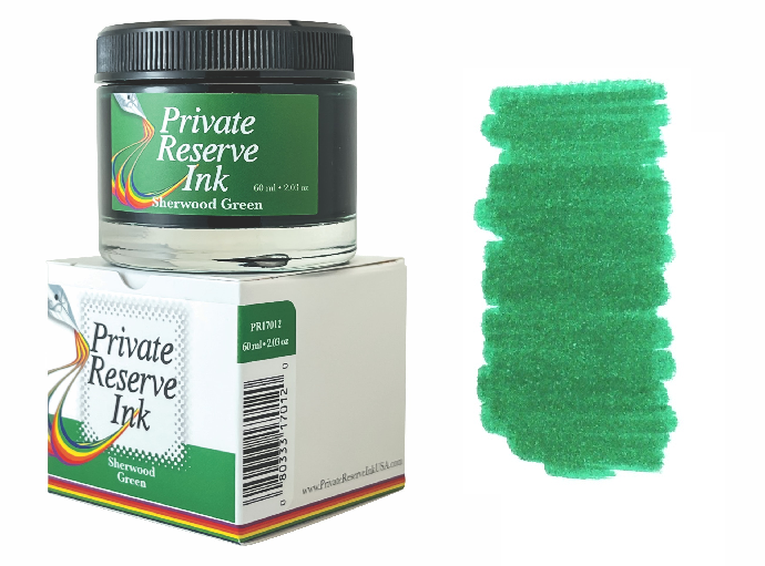 Private Reserve Fountain Pen Ink Bottle, 60ml, Sherwood Green