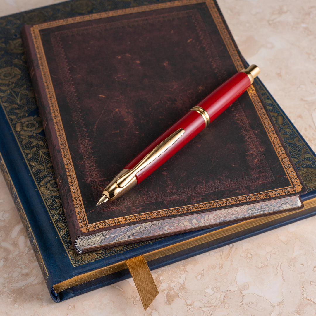 pilot-vanishing-point-fountain-pen-red-gold-pensavings