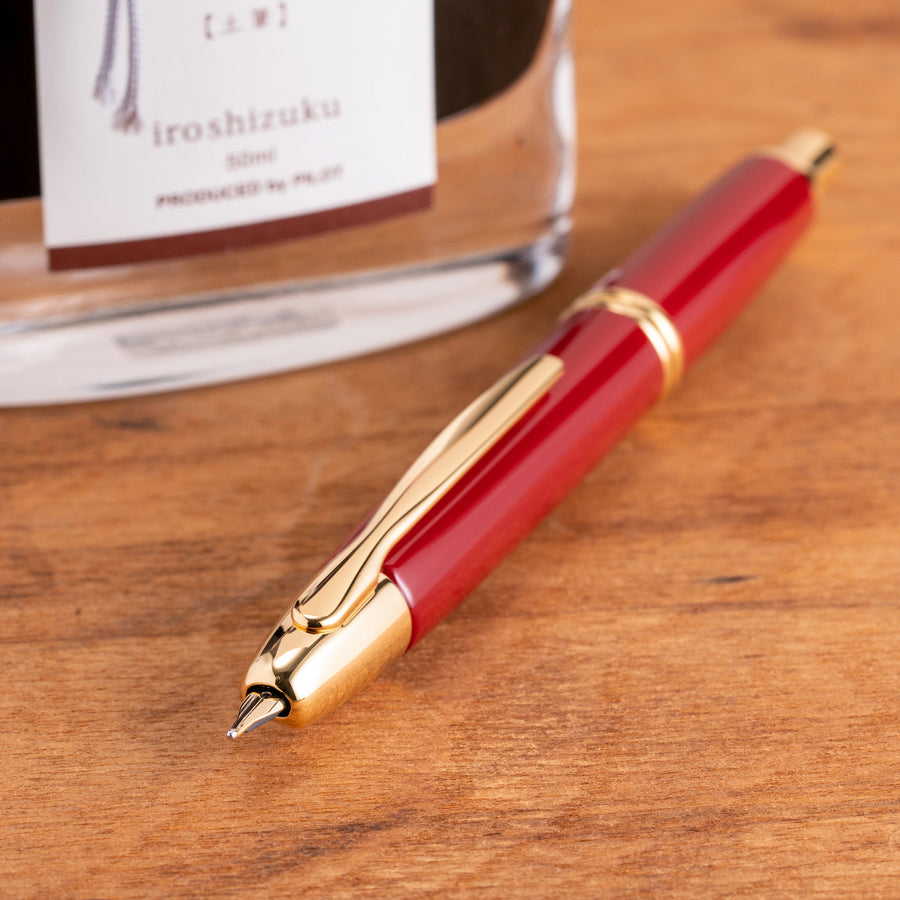 pilot-vanishing-point-fountain-pen-red-gold-pensavings