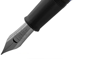 Conklin Carbon Fiber Stealth Word Gauge Fountain Pen, Orange
