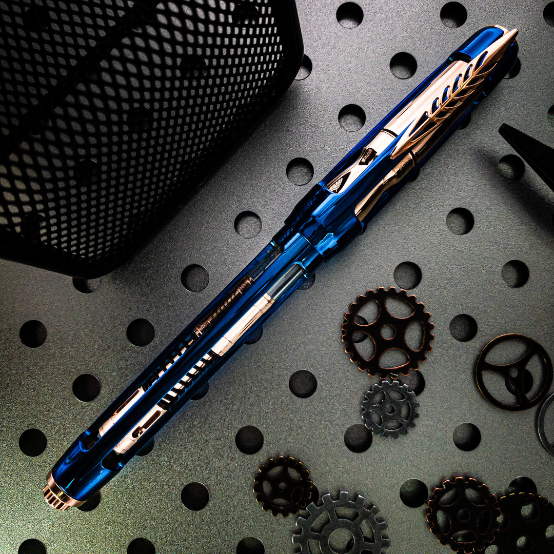 Pineider Limited Edition Arman Blue Trilogy Fountain Pen