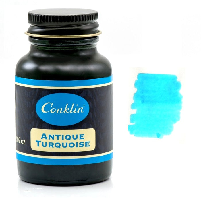 conklin-ink-bottle-antique-turquoise-pensavings