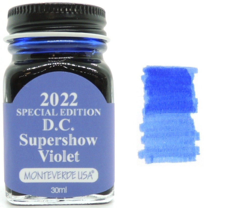 Monteverde 30ml Fountain Pen Ink Bottle, 2022 DC Supershow Violet