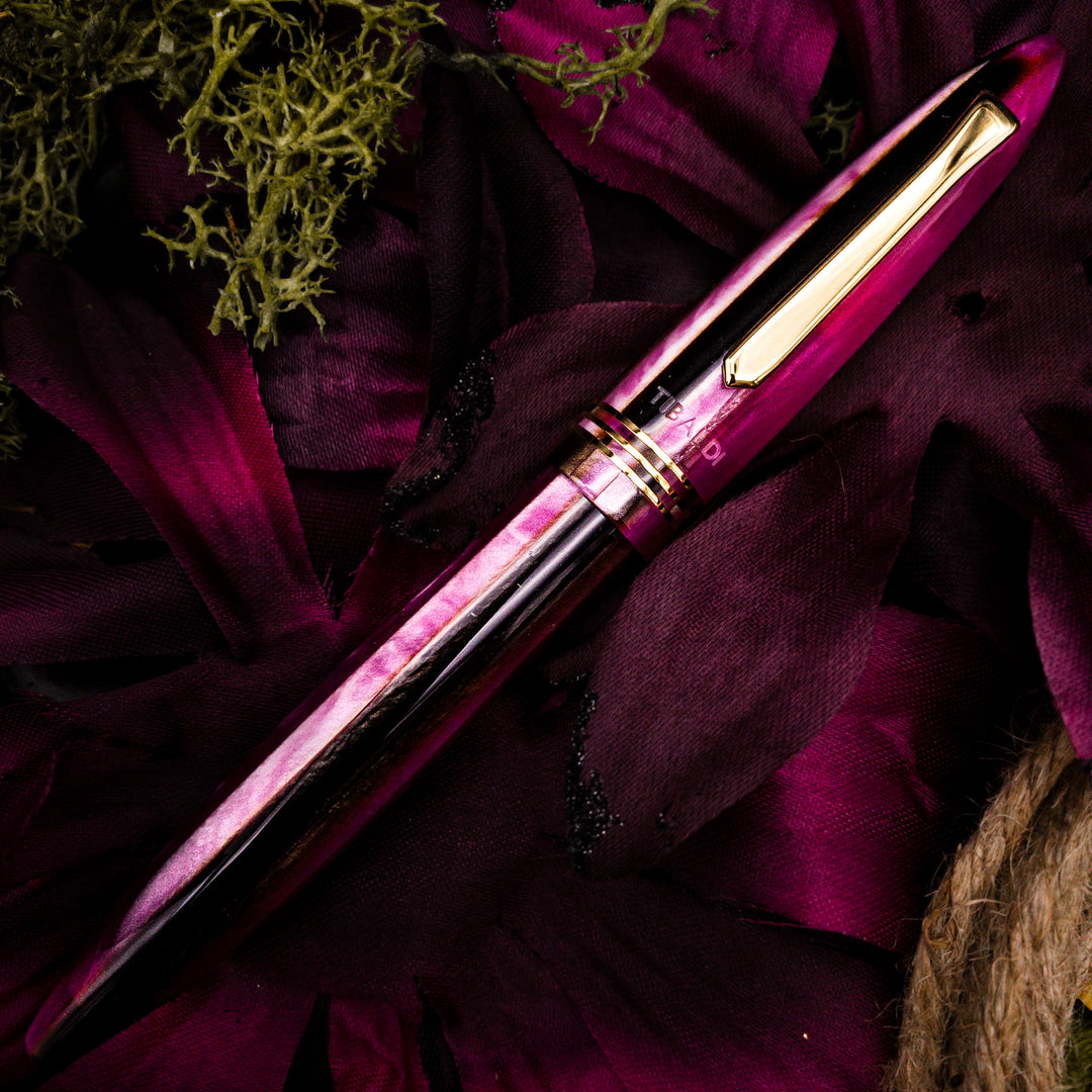 Tibaldi Bonania Zany Brown & Pink Rollerball Pen