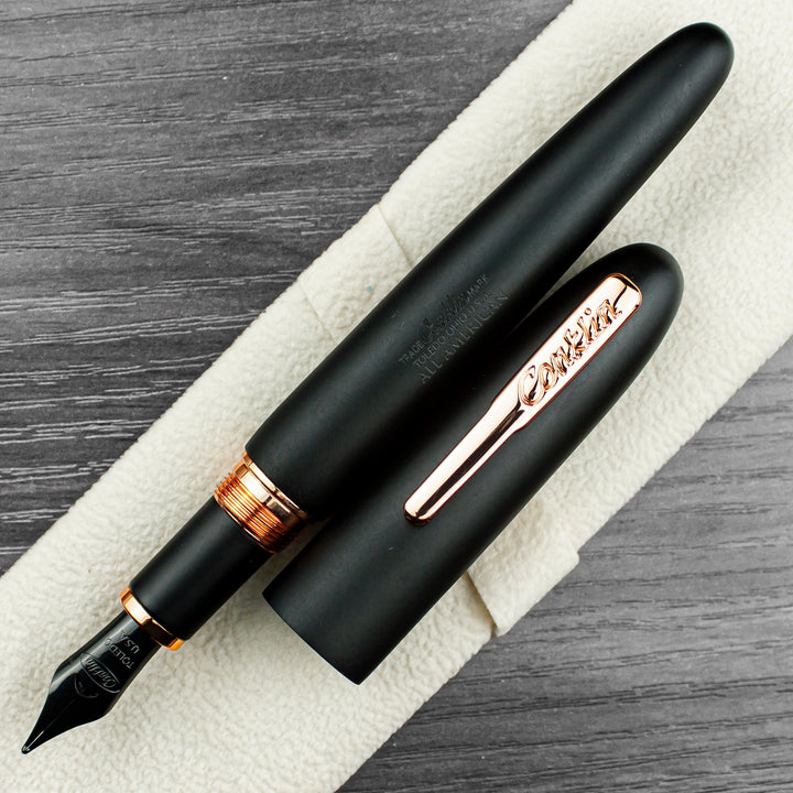 Conklin All American Limited Edition Fountain Pen, Matte Black & Rose Gold