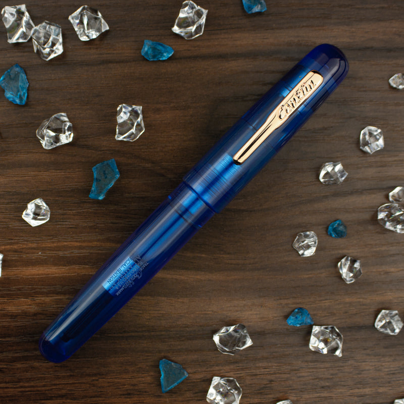 Conklin All American Fountain Pen, Special Eyedropper Edition, Demo Blue