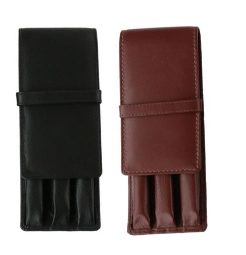 Girologio Leather Pen Case, 3 Pens