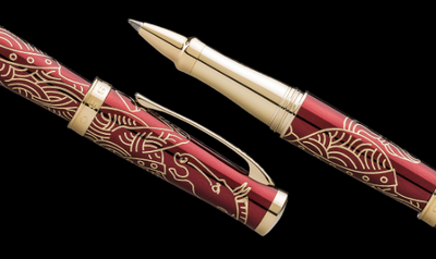 Cross Sauvage 2014 Year of The Horse Rollerball Pen, Red & Gold