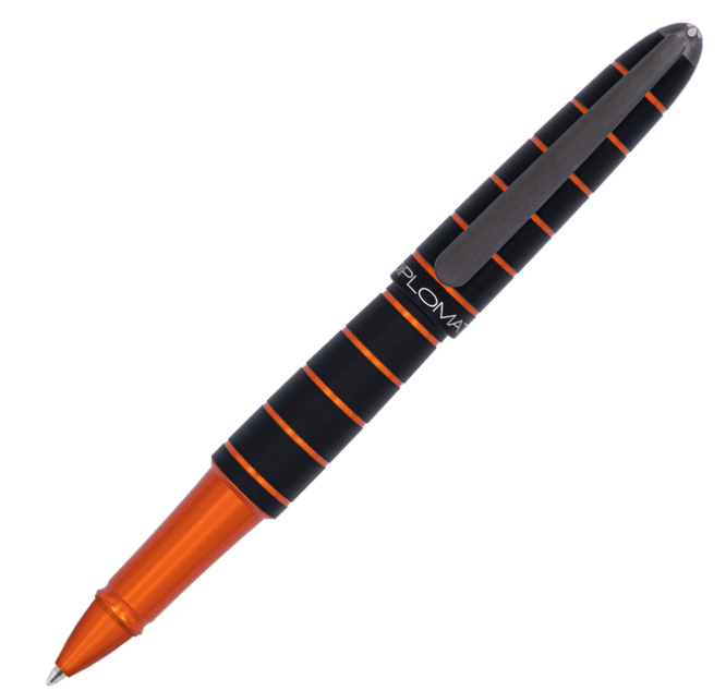 diplomat-elox-ring-black-orange-rollerball-pen-pen-savings