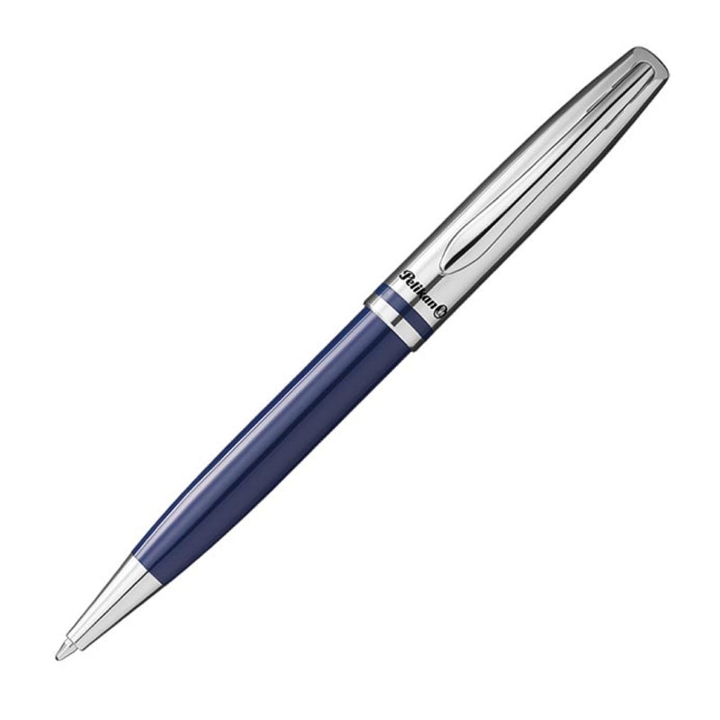 Pelikan Jazz Classic Ballpoint Pen, Dark Blue & Chrome