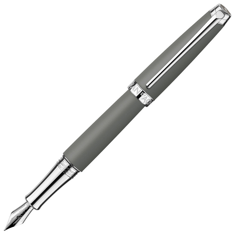 Caran Dache Leman V2 Fountain Pen, Matte Grey, 18k Nib