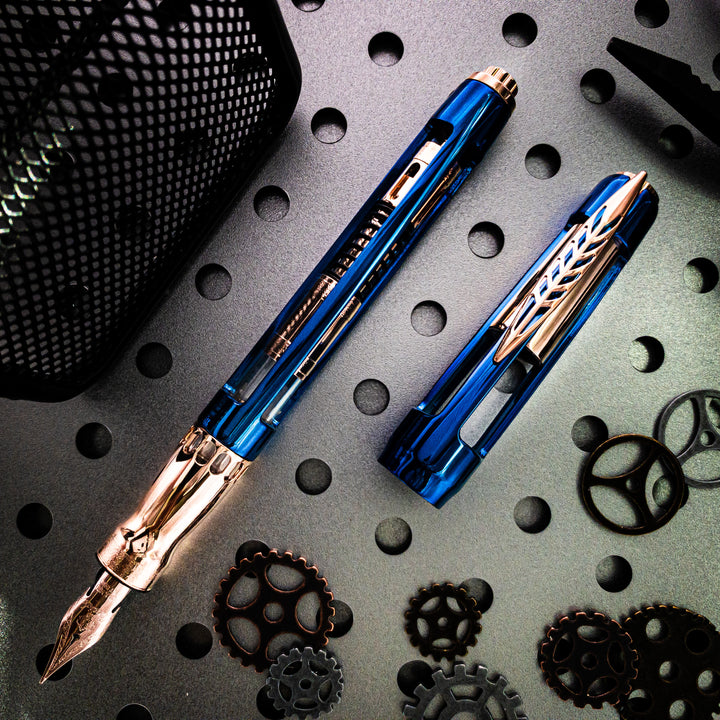 Pineider Limited Edition Arman Blue Trilogy Fountain Pen