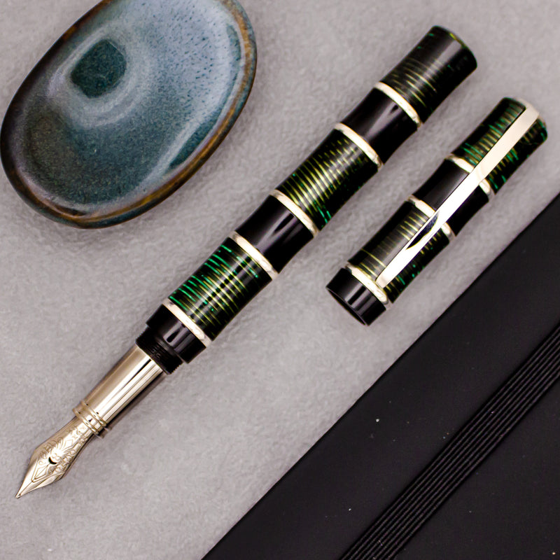 Visconti Limited Edition Asia Bamboo Fountain Pen, Green