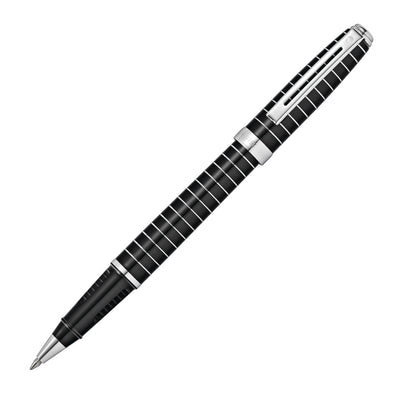 Sheaffer Prelude Rollerball Pen, Striped Black Lacquer & Chrome