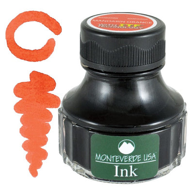 Monteverde 90ml Fountain Pen Ink Bottle, Mandarin Orange