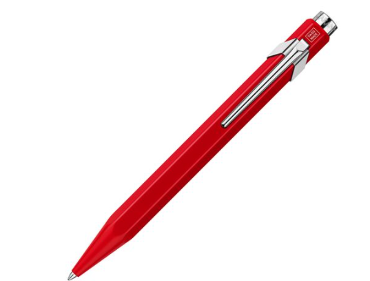 caran-d'ache-metal-red-rollerball-pen-pensavings