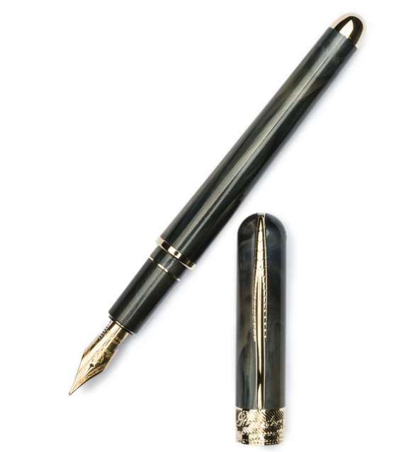 pineider-avatar-deluxe-fountain-pen-riace-bronze-medium-pensavings