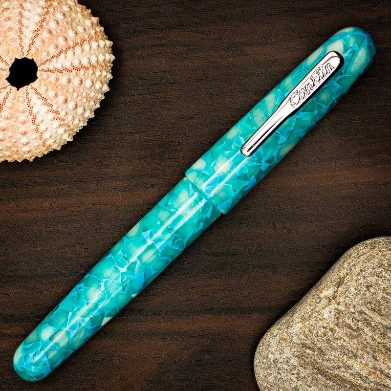 Conklin All American Serenity Fountain Pen, Turquoise