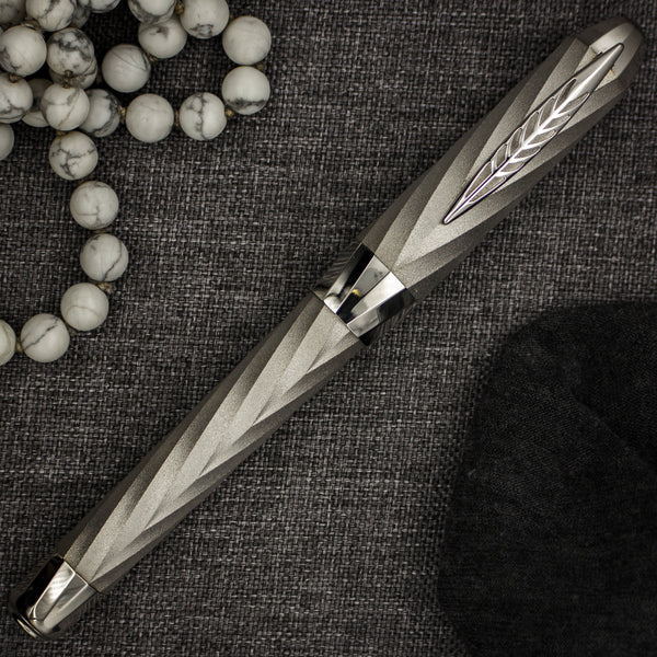 Pineider Jewelers Matrix Limited Edition Sterling Silver Rollerball Pen, Palladium Plated