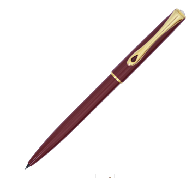 diplomat-traveller-mechanical-pencil-dark-red-gold-trim-pensavings