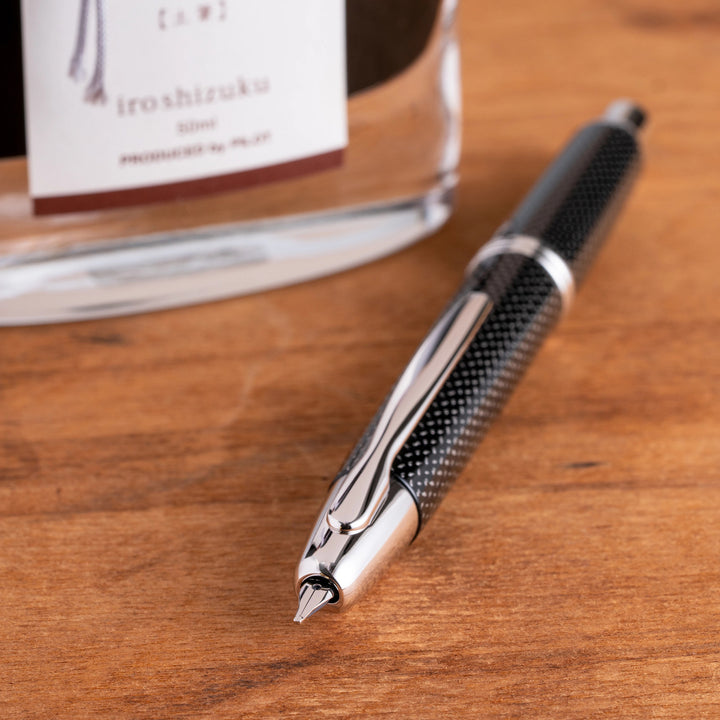 pilot-vanishing-point-fountain-pen-black-carbon-pensavings