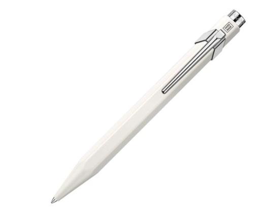 caran-d'ache-metal-white-rollerball-pen-pensavings